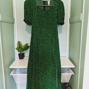 H&M Green and black dress